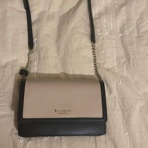 KATE SPADE BLACK AND BEIGE CROSSBODY